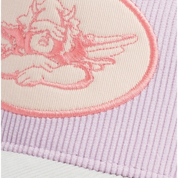 Boys Lie Pink Corduroy Snapback Trucker Hat Cherub Angel - Picture 2 of 9